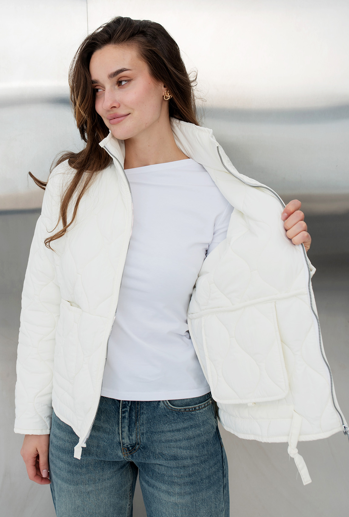 Молочная весенняя куртка —  654952. Maritel. Изображенние 4