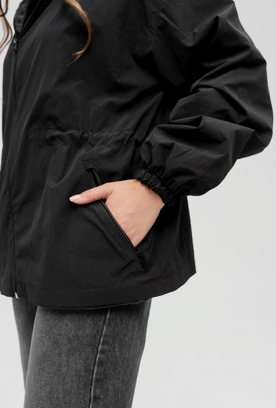 Черная куртка-ветровка —  562198. Maritel. Изображенние 7