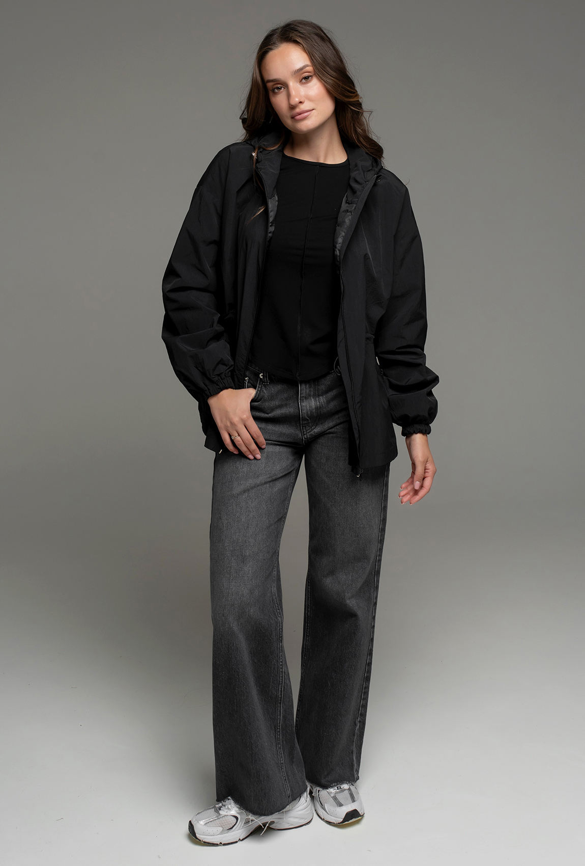 Черная куртка-ветровка —  562198. Maritel. Изображенние 8
