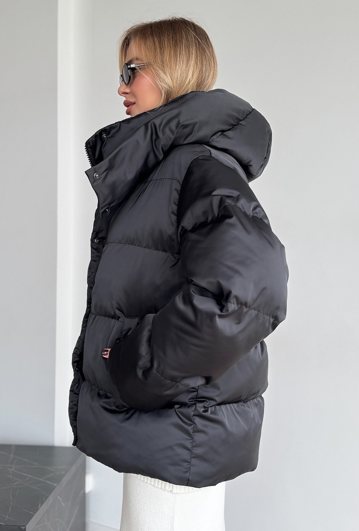 Черный пуховик —  524937. Maritel. Изображенние 1