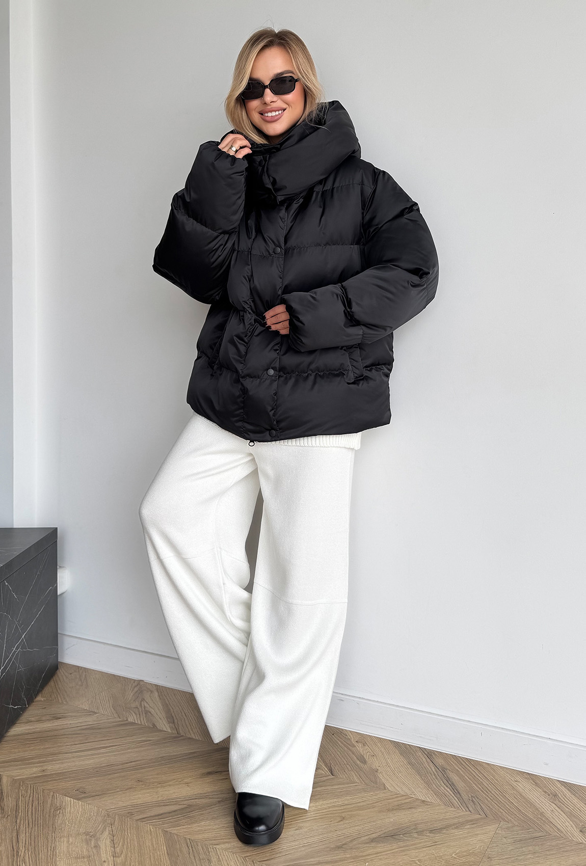 Черный пуховик —  524937. Maritel. Изображенние 5