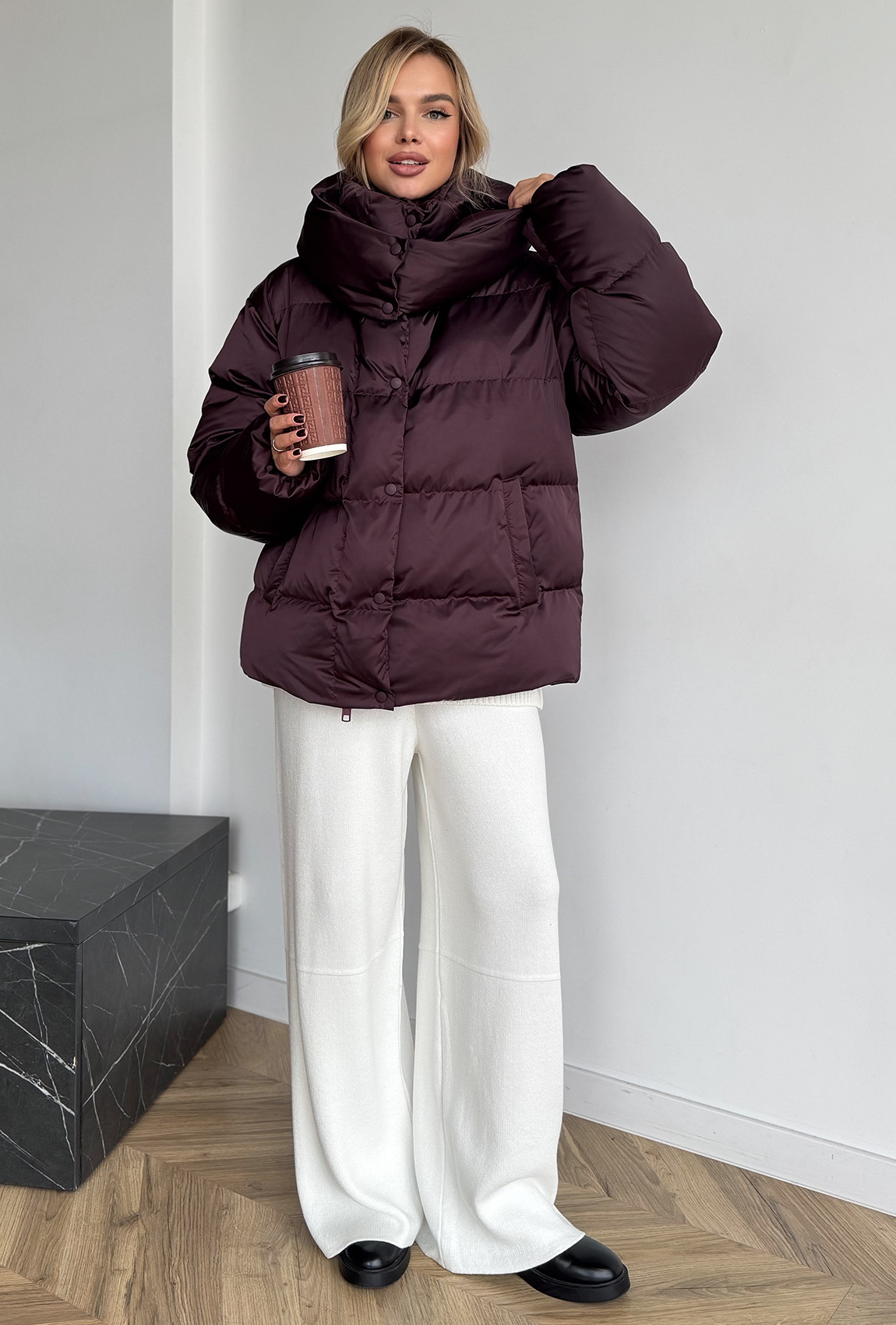 Вишневый пуховик —  107926. Maritel. Изображенние 5