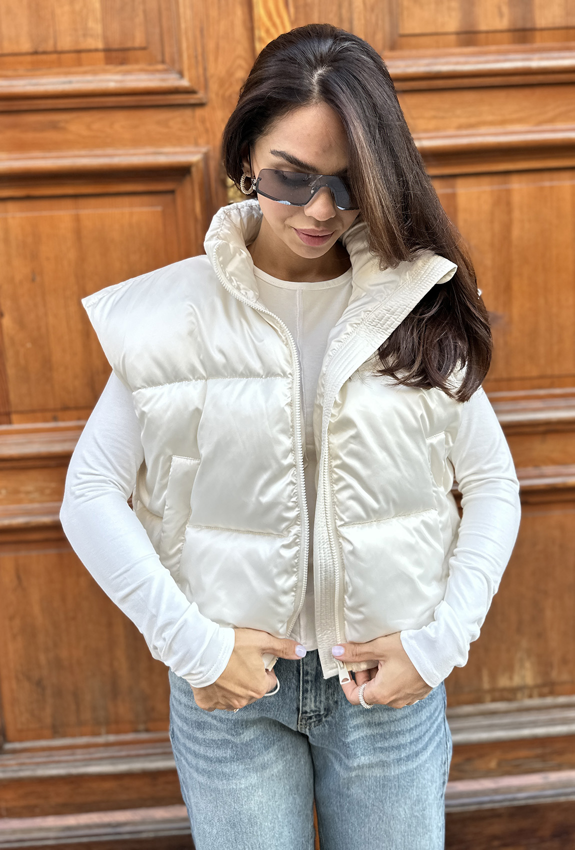 Молочный пуховик-трансформер —  687876. Maritel. Изображенние 2