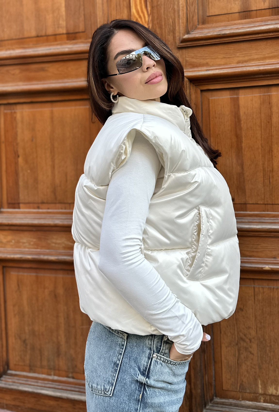 Молочный пуховик-трансформер —  687876. Maritel. Изображенние 3