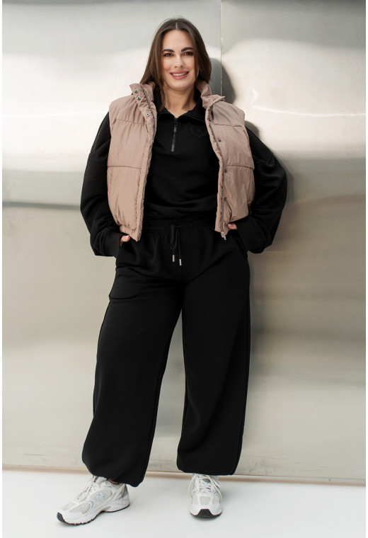 Вкорочений жилет кольору капучино — 962929. Maritel. Зображення 5 Вкорочений жилет кольору капучино — 962929. Maritel. Зображення 5