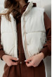 Молочный укороченный жилет —  301295. Maritel. Изображенние 3 Молочный укороченный жилет —  301295. Maritel. Изображенние 3