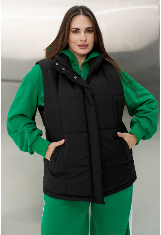 Черная весенняя жилетка —  823540. Maritel. Изображенние 3 Черная весенняя жилетка —  823540. Maritel. Изображенние 3
