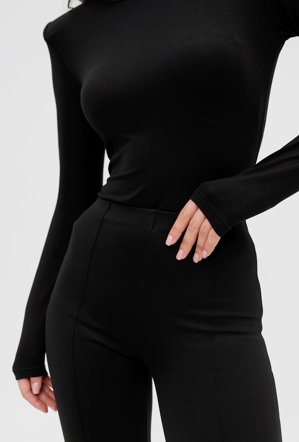 Черный вискозный боди —  892573. Maritel. Изображенние 4