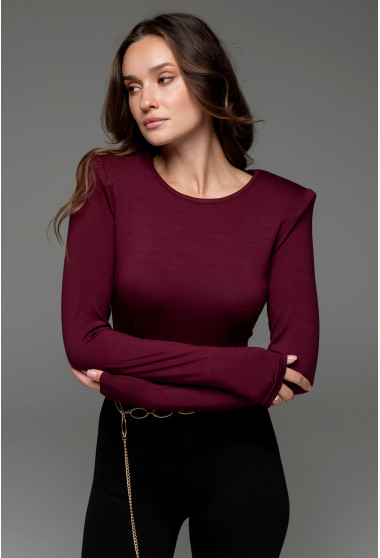 Вишневый вискозный боди. Maritel. Изображенние 2 Вишневый вискозный боди. Maritel. Изображенние 2