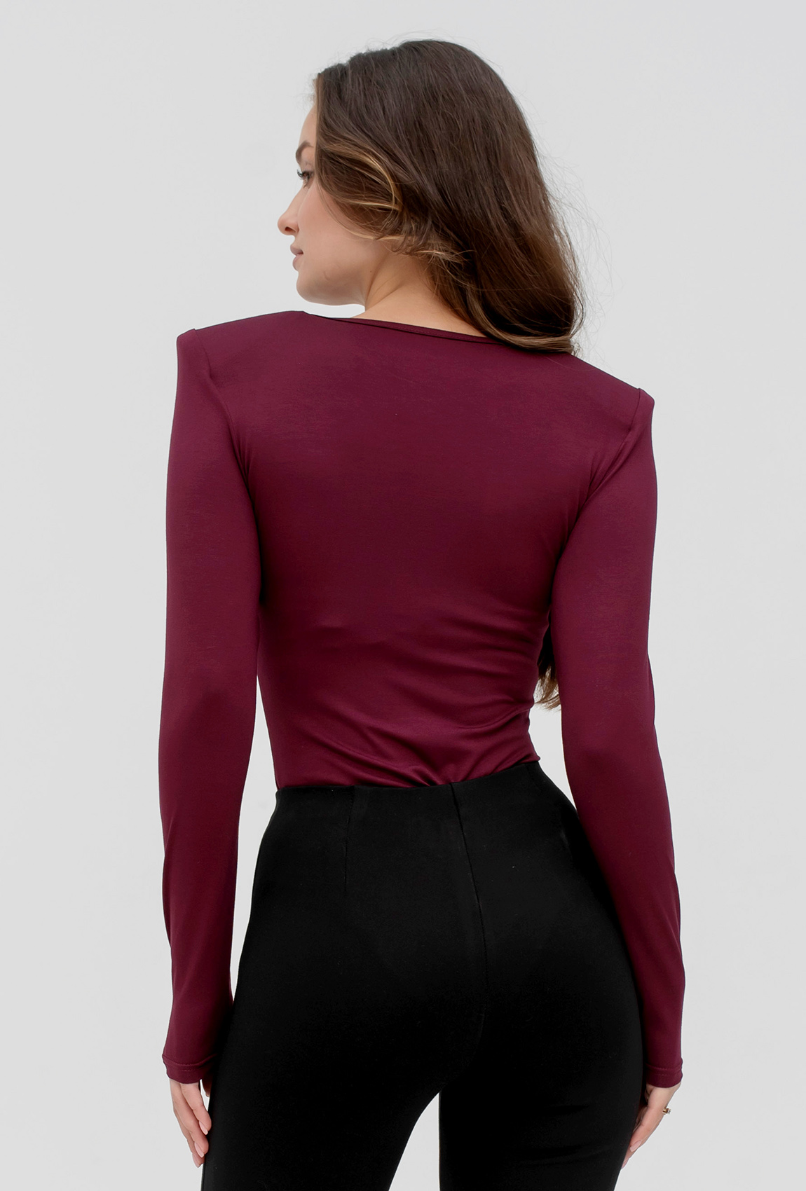 Вишневый вискозный боди —  921483. Maritel. Изображенние 2