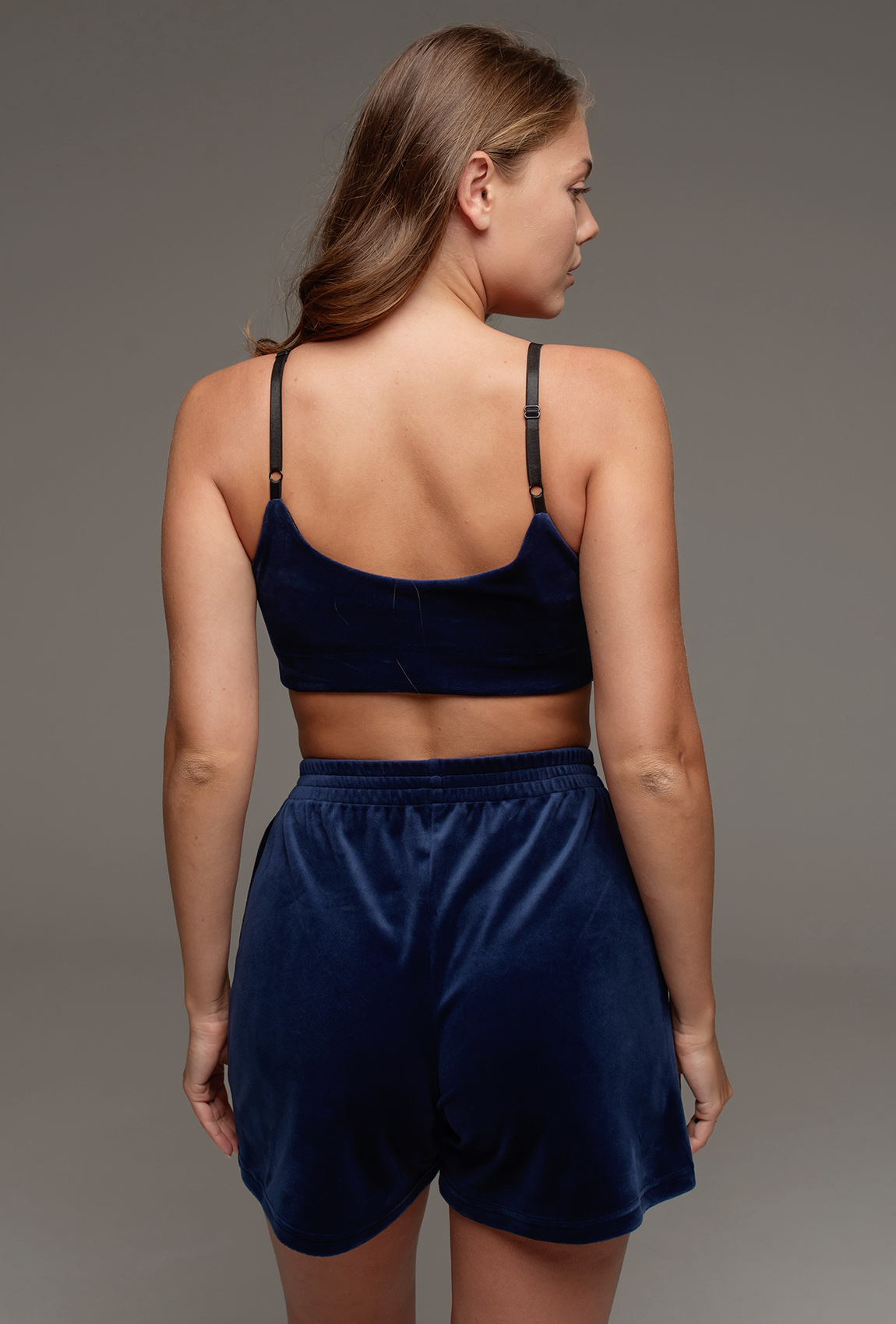 Синій велюровий топ —  576517. Maritel. Зображення 1