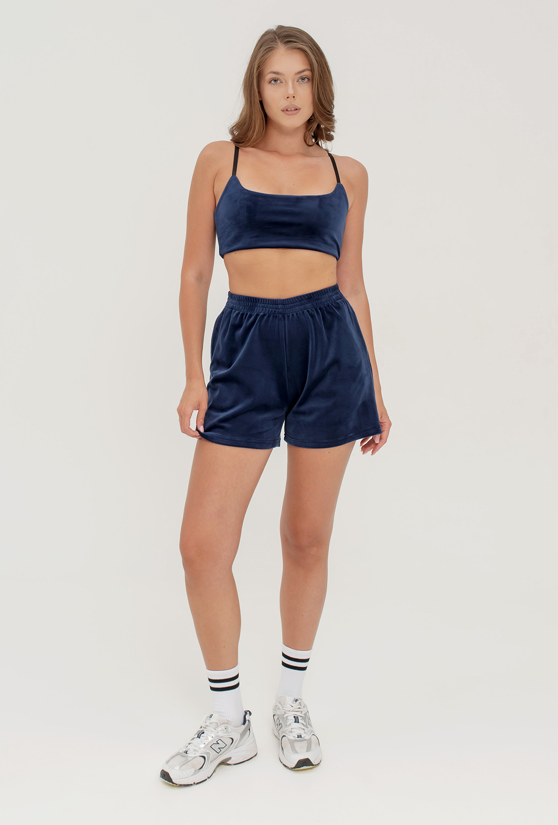 Синій велюровий топ —  576517. Maritel. Зображення 3