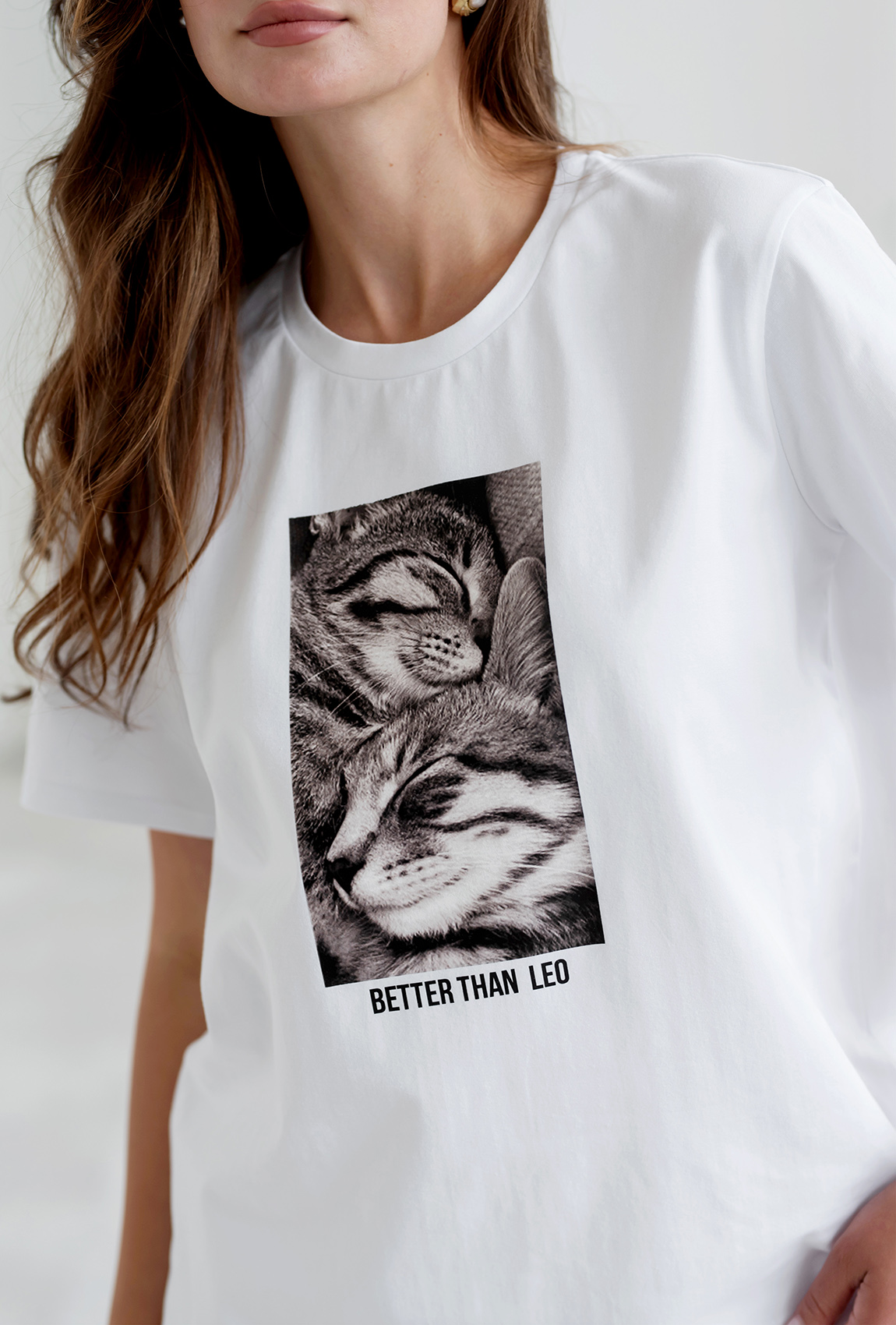 Молочная футболка Better than leo —  890700. Maritel. Изображенние 3