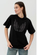 Чорна футболка крила — 336313. Maritel Чорна футболка крила — 336313. Maritel