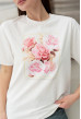 Молочная футболка цветы — 895117. Maritel. Изображенние 4 Молочная футболка цветы — 895117. Maritel. Изображенние 4