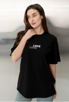 Чорна футболка Love Love. Maritel Чорна футболка Love Love. Maritel