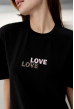 Чорна футболка Love Love. Maritel. Зображення 4 Чорна футболка Love Love. Maritel. Зображення 4