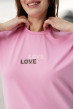 Рожева футболка Love Love —  275739. Maritel. Зображення 3 Рожева футболка Love Love —  275739. Maritel. Зображення 3