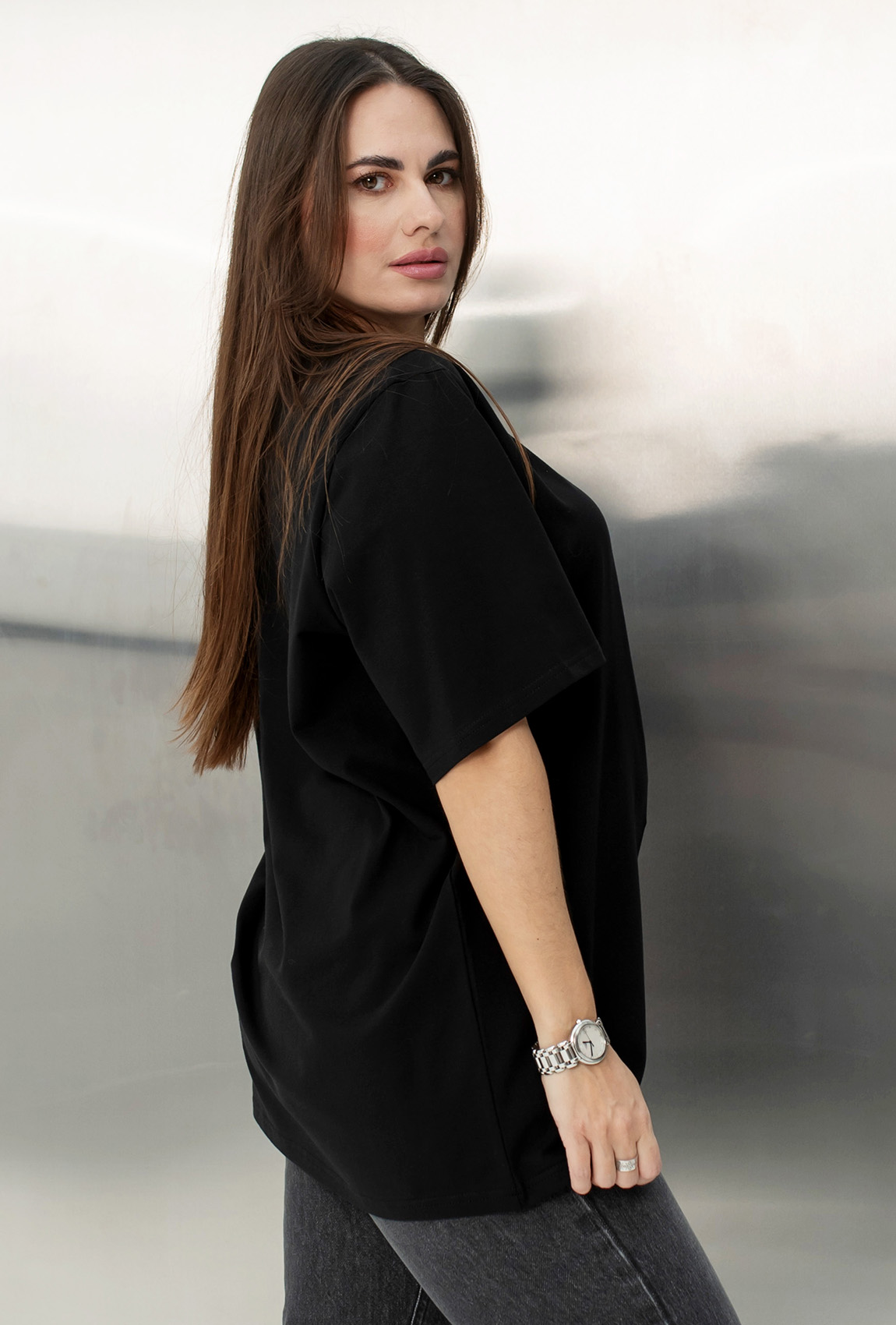 Черная футболка Love с сердцем —  458722. Maritel. Изображенние 1