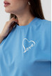 Блакитна футболка Love з серцем — 377099. Maritel. Зображення 3 Блакитна футболка Love з серцем — 377099. Maritel. Зображення 3