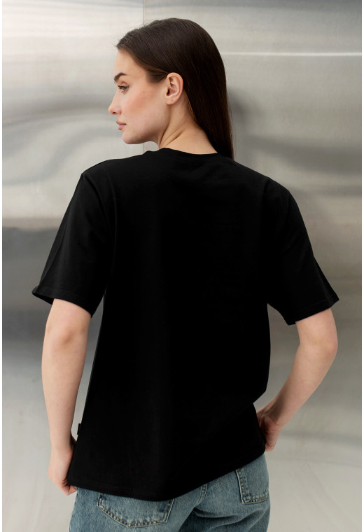 Черная футболка бабочка — 604044. Maritel. Изображенние 1 Черная футболка бабочка — 604044. Maritel. Изображенние 1