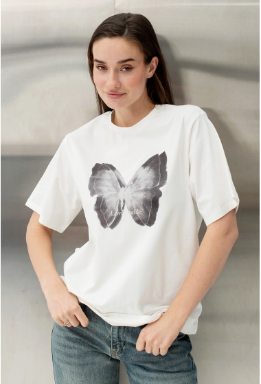 Молочная футболка бабочка. Maritel. Изображенние 9