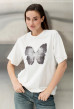 Молочная футболка бабочка — 639695. Maritel Молочная футболка бабочка — 639695. Maritel