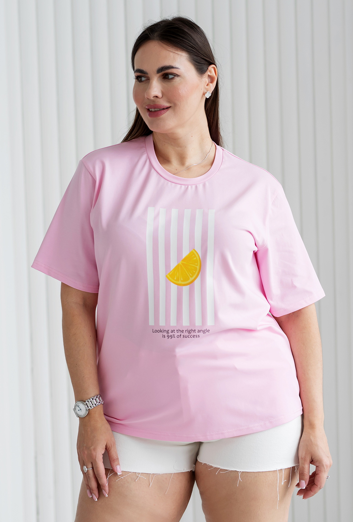 Розовая футболка Success —  779455. Maritel