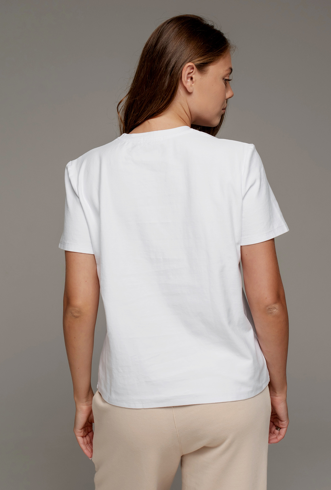 Молочная футболка с вышивкой —  481941. Maritel. Изображенние 2