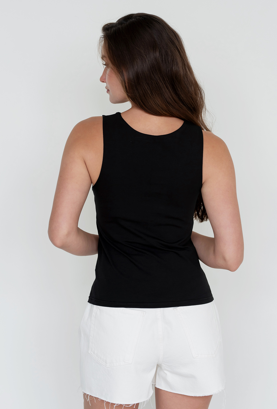 Черная базовая майка кулир —  646624. Maritel. Изображенние 3