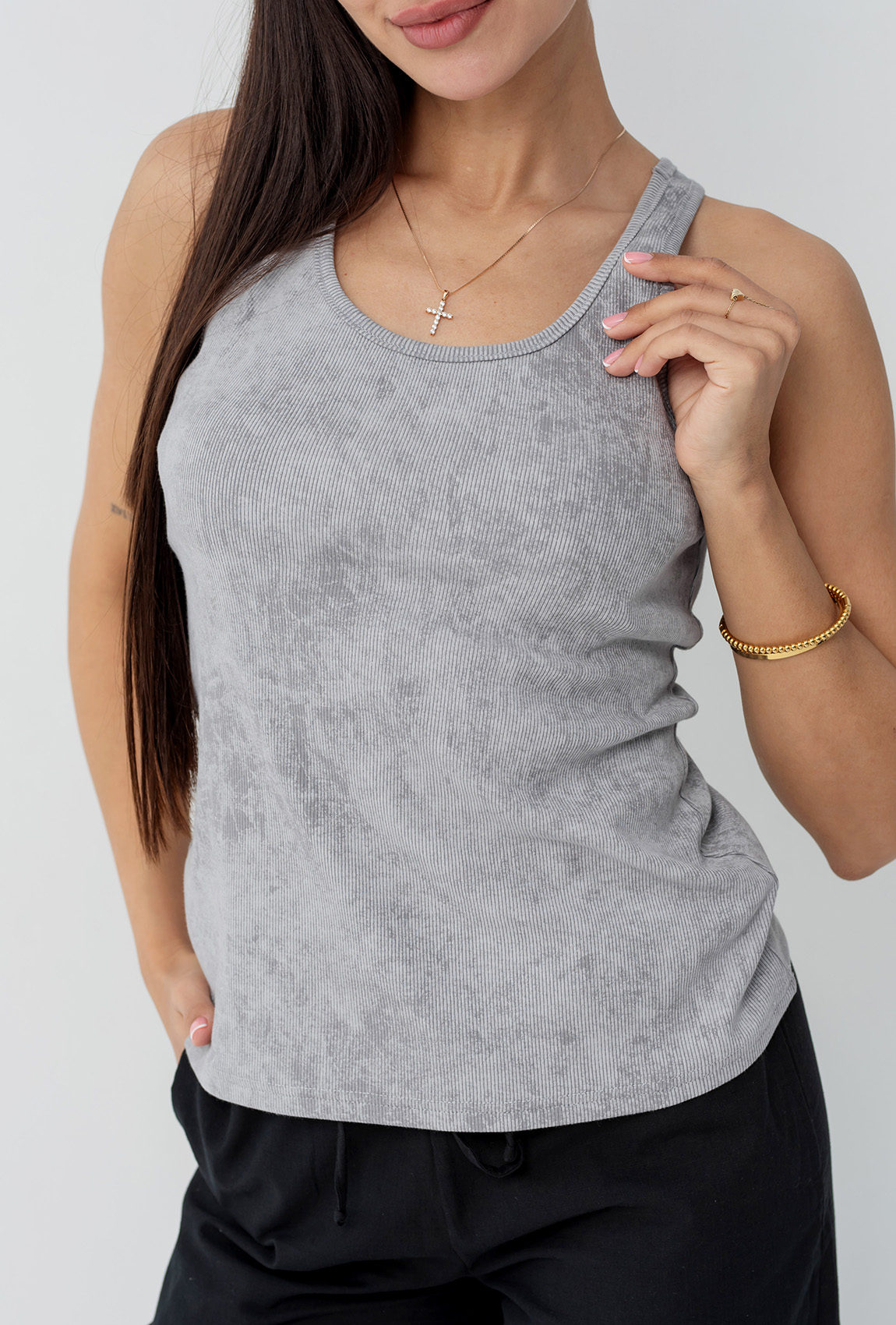 Графитовая майка борцовка —  326583. Maritel. Изображенние 3