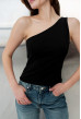 Чорна майка на одне плече — 438705. Maritel. Зображення 3 Чорна майка на одне плече — 438705. Maritel. Зображення 3