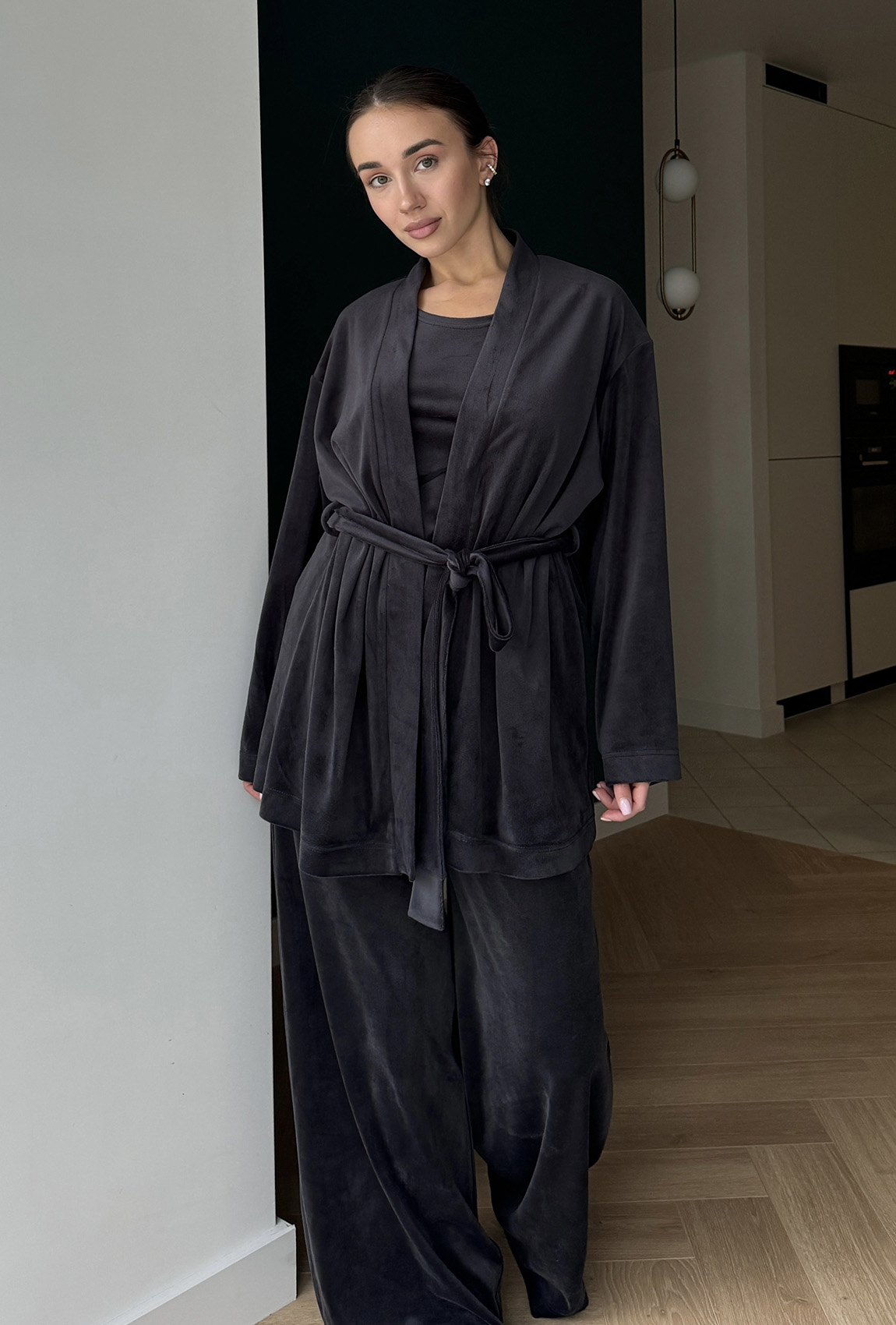 Сірий домашній костюм —  889709. Maritel