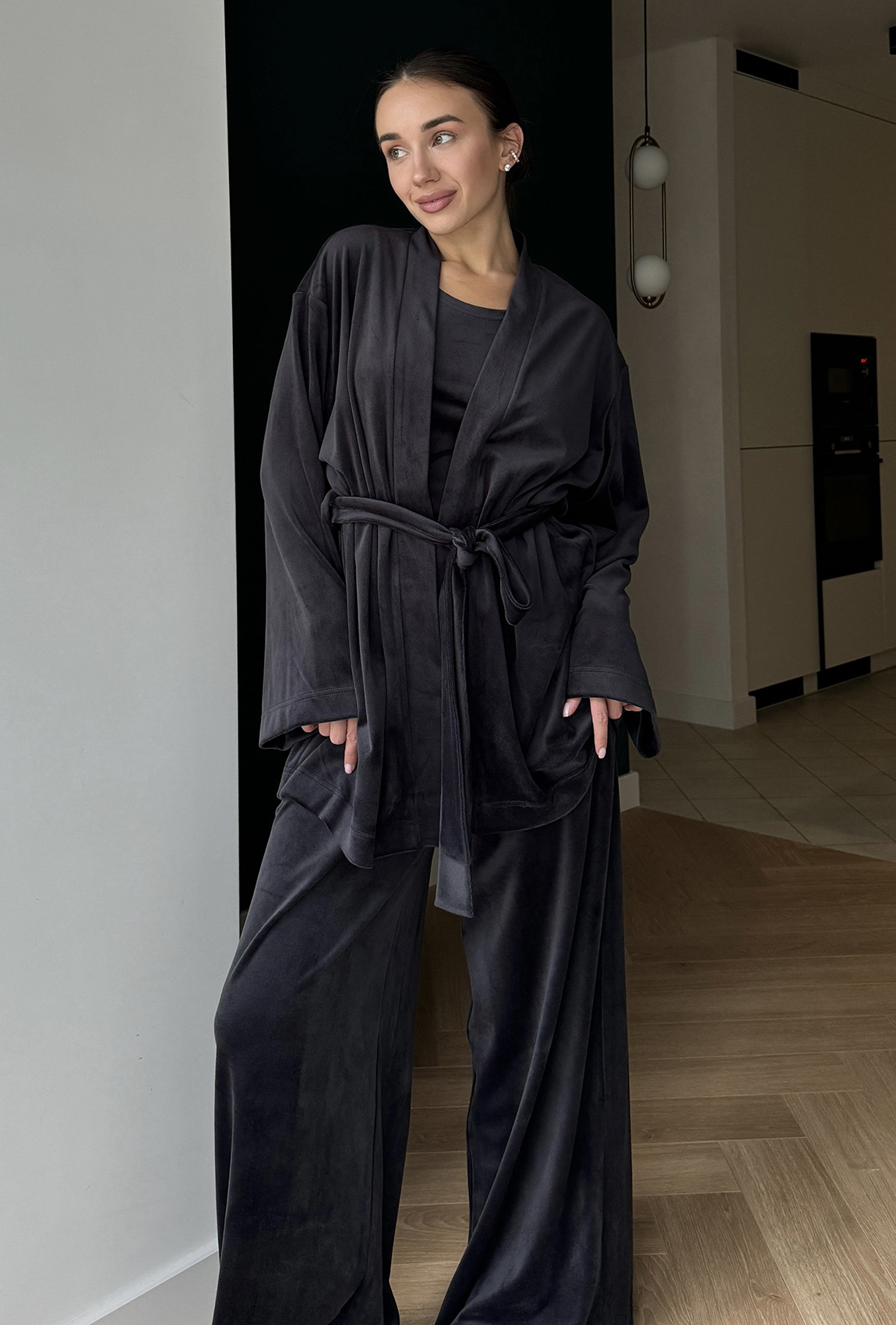 Сірий домашній костюм —  889709. Maritel. Зображення 2