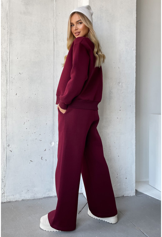 Бордовый костюм футер. Maritel. Изображенние 1 Бордовый костюм футер. Maritel. Изображенние 1
