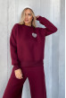 Бордовый костюм футер. Maritel. Изображенние 3 Бордовый костюм футер. Maritel. Изображенние 3