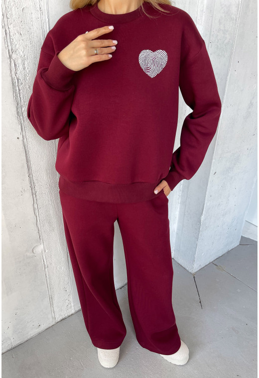 Бордовый костюм футер. Maritel. Изображенние 4 Бордовый костюм футер. Maritel. Изображенние 4