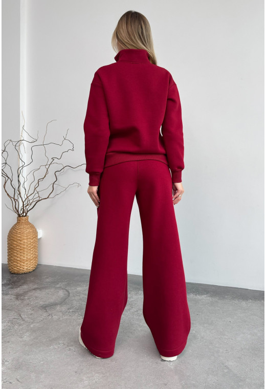 Костюм футер зі стійкою бордовий. Maritel. Зображення 1 Костюм футер зі стійкою бордовий. Maritel. Зображення 1