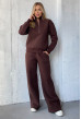 Шоколадный костюм футер со стойкой — 527329. Maritel Шоколадный костюм футер со стойкой — 527329. Maritel
