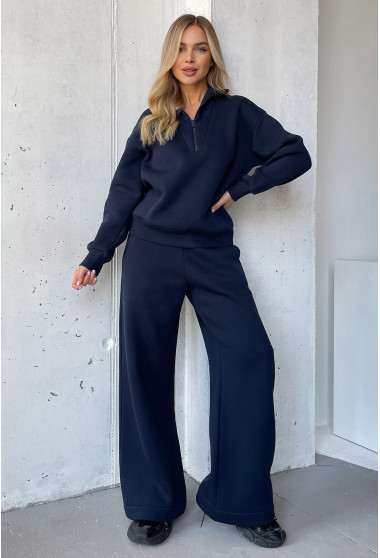 Синій костюм футер зі стійкою. Maritel. Зображення 4