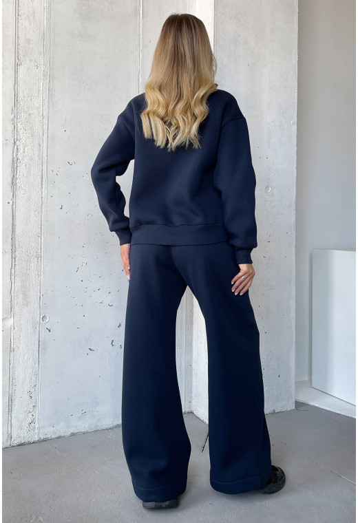 Синий костюм футер со стойкой — 647494. Maritel. Изображенние 2 Синий костюм футер со стойкой — 647494. Maritel. Изображенние 2