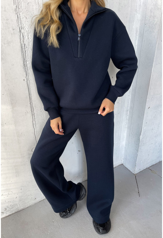 Синий костюм футер со стойкой — 647494. Maritel. Изображенние 4 Синий костюм футер со стойкой — 647494. Maritel. Изображенние 4