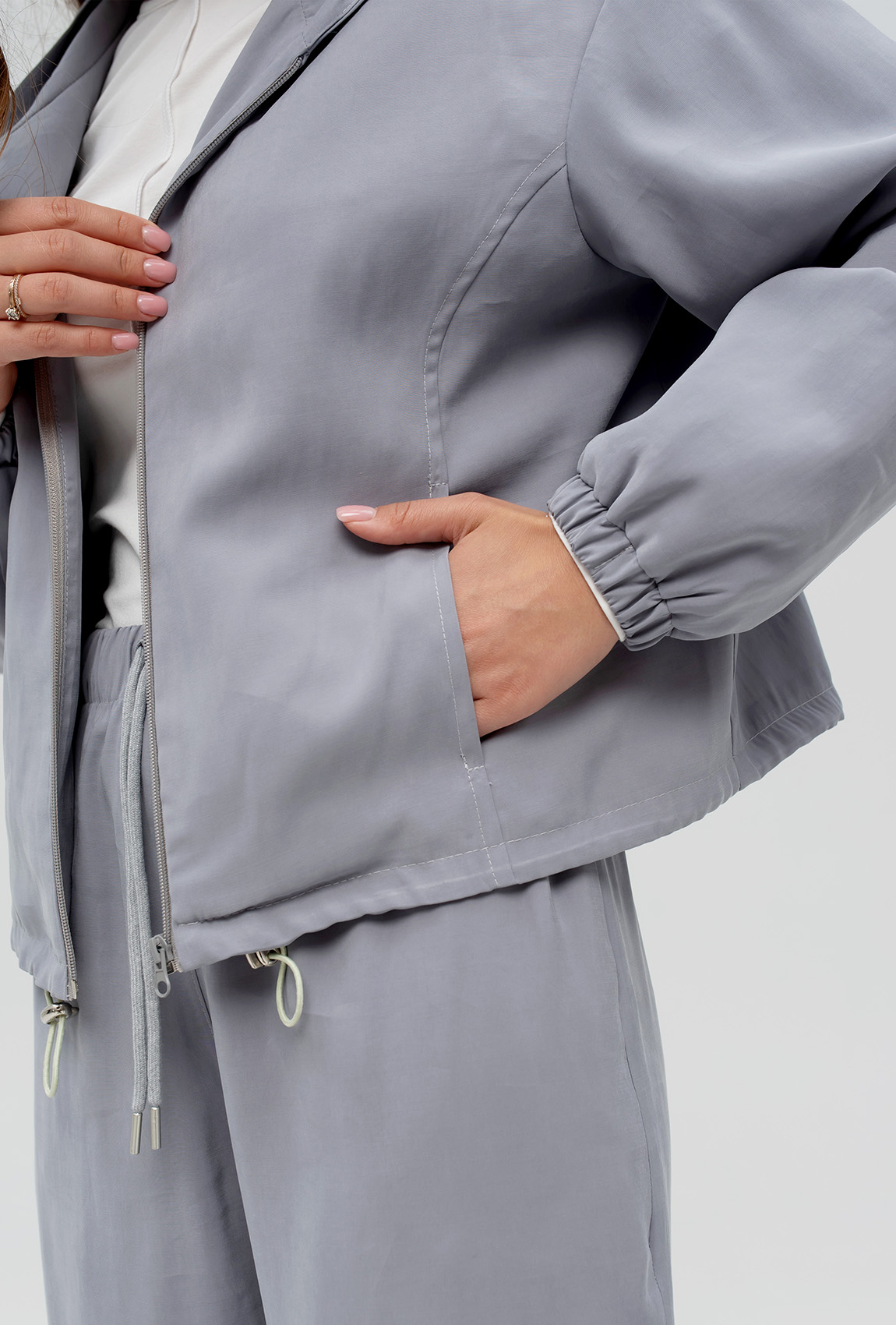 Серый костюм купра —  483398. Maritel. Изображенние 4