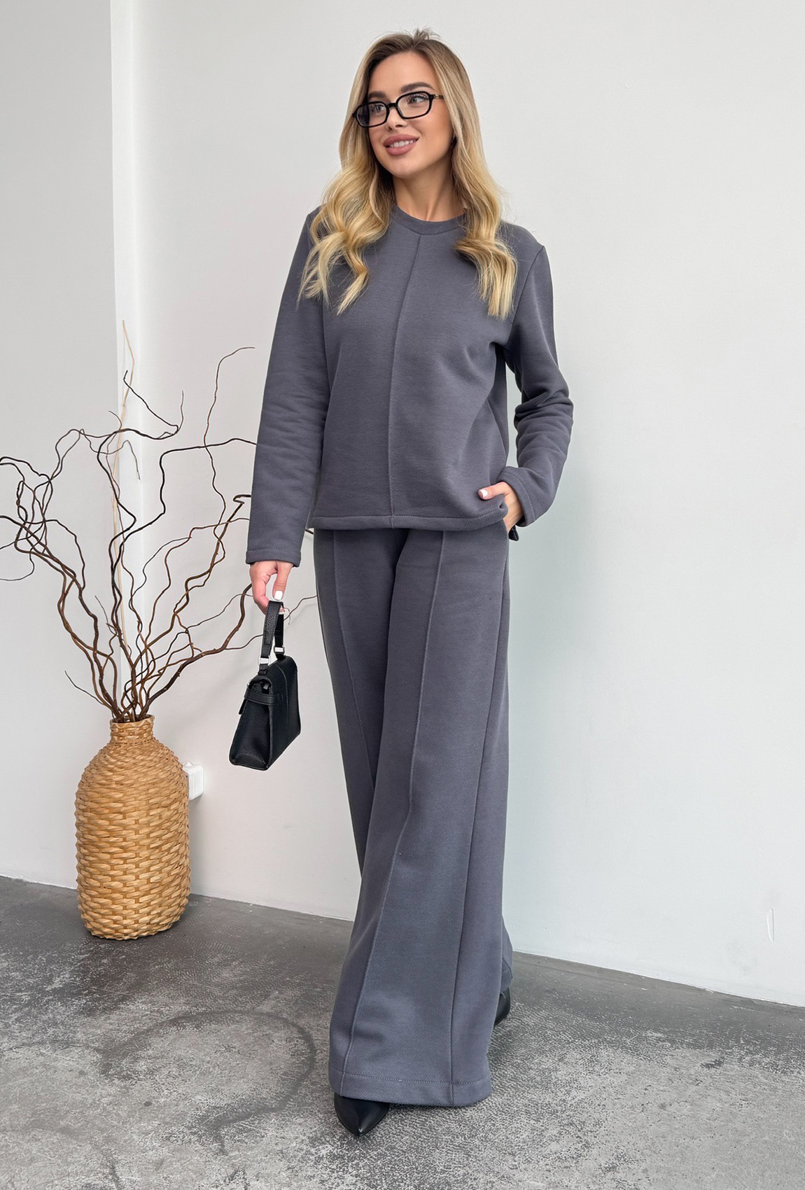 Графитовый костюм лакоста с начесом —  503253. Maritel