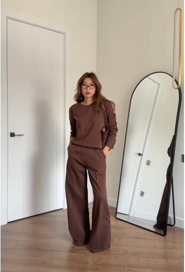 Шоколадний костюм лакоста з начосом. Maritel. Зображення 5 Шоколадний костюм лакоста з начосом. Maritel. Зображення 5