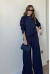 Синій в'язаний костюм — 120610. Maritel. Зображення 2 Синій в'язаний костюм — 120610. Maritel. Зображення 2