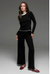 Черный вискозный костюм. Maritel Черный вискозный костюм. Maritel