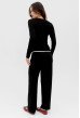 Черный вискозный костюм. Maritel. Изображенние 1 Черный вискозный костюм. Maritel. Изображенние 1