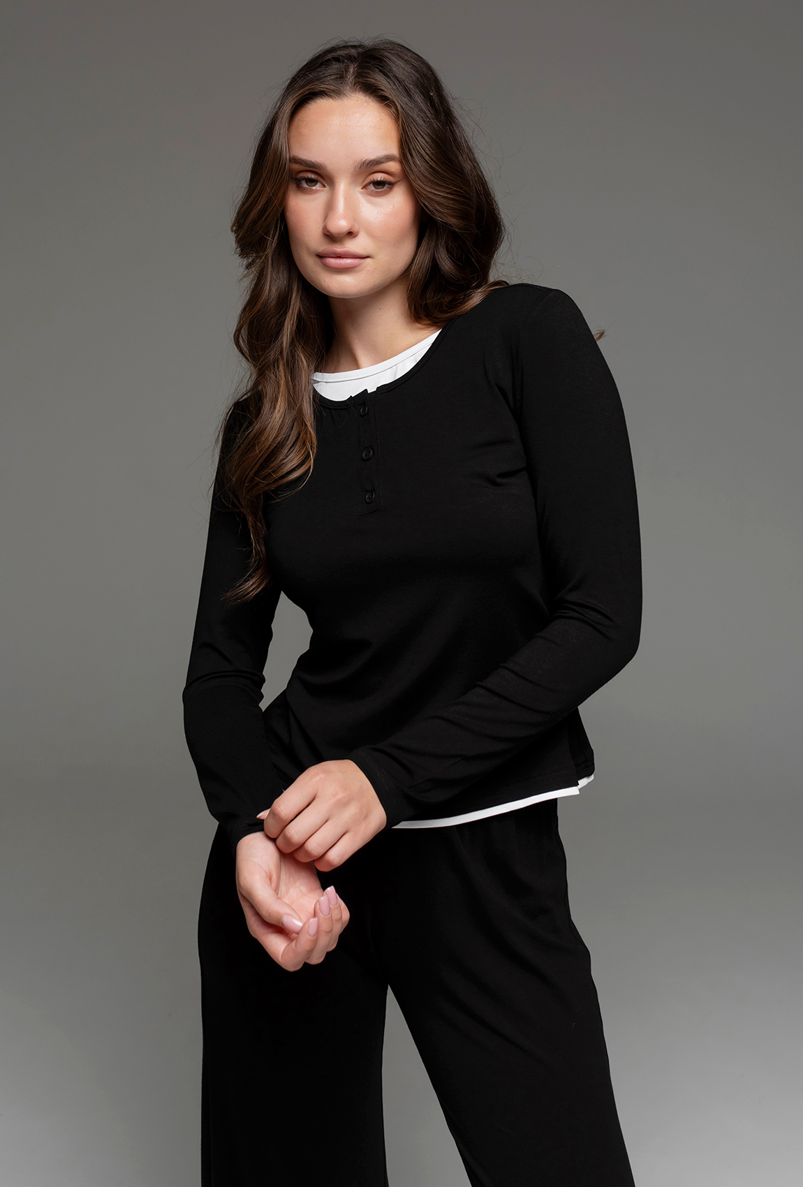 Черный вискозный костюм —  799471. Maritel. Изображенние 2