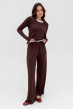 Шоколадный вискозный костюм. Maritel. Изображенние 1 Шоколадный вискозный костюм. Maritel. Изображенние 1
